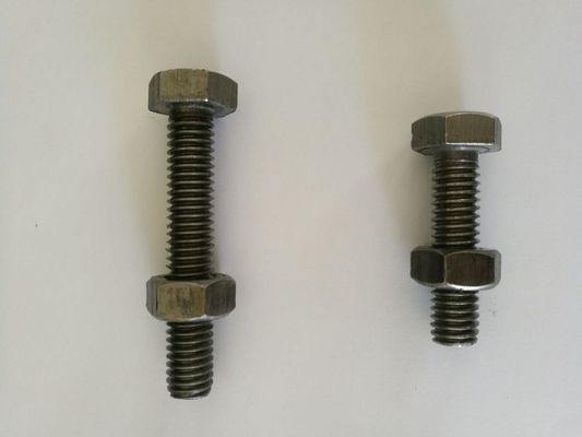 Mild Steel Hex Bolt And Nuts BSW Natural Finish Stud Nut Bolt