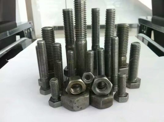 Mild Steel Hex Bolt And Nuts BSW Natural Finish Stud Nut Bolt