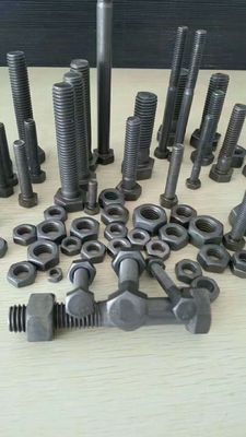 Mild Steel Hex Bolt And Nuts BSW Natural Finish Fastener Nut Bolt