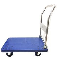 Folding Handling Steel Hand Truck Flatbed Utility Carts Plastic Platform Trolly