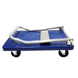 Folding Handling Steel Hand Truck Flatbed Utility Carts Plastic Platform Trolly