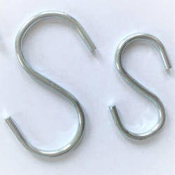 Customized Polish Wrought Iron Steel S Hooks For Hanging 3/4" X 6" 5/8" X 5"