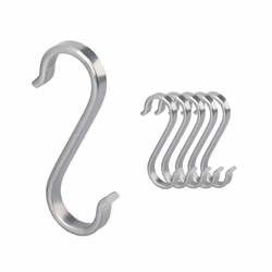 M2-M12 Meat Steel S Hooks Customized Polish Metal S Hook Hanging