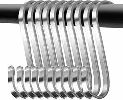 Customized Polish Steel S Hooks Stainless Steel Hanging Finish Plain Black Industry