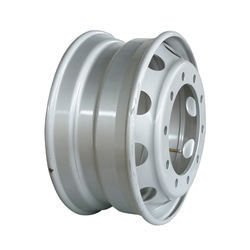 5 Lug 5x114.3 Rims Steel Wheel White With Red Line