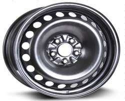 10 16 Inch 5 Lug Steel Wheel Rim 5x114.3 White With Red Line