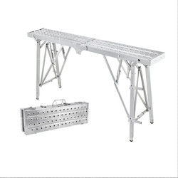 Galvanized Folding Working Platform Scaffold Ladder 1.8M