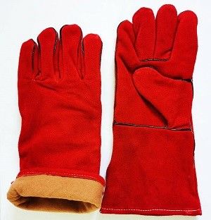 Red Ram Safety Welding Gloves Cowhide Non Slip Wear Resistant