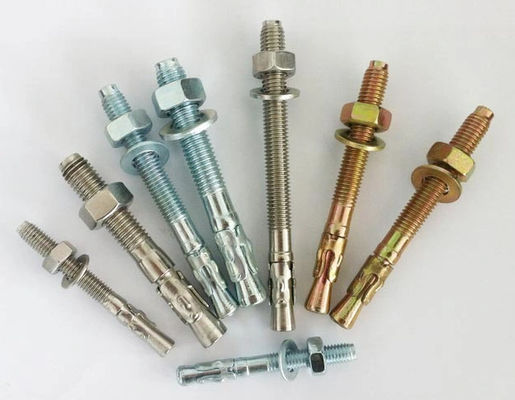 Zinc Finish Carbon Steel Wedge Anchors for Automotive Manufacturing