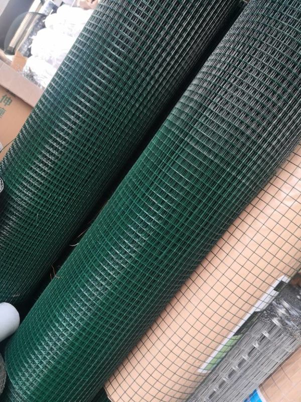 Industrial Green PVC Coated Wire Coat Hot Dipped Galvanized Welded Gabion Mesh