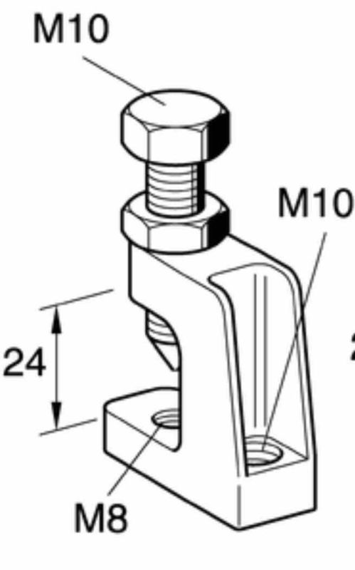 Electrical Steel Wide Flange Beam Clamps Hot Galvanizing Hot Dip  Zinc Plating