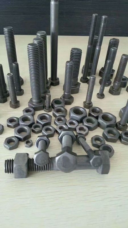 Mild Steel Hex Bolt And Nuts BSW Natural Finish Fastener Nut Bolt