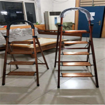 4 Steps Steel Hand Truck Aluminium Household Kitchen Safety Step Ladder With Handrails